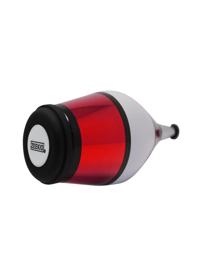Zeekio - Pegasus Juggling Club - Premium Quality - for Beginners & Advanced - Multi-Piece Durable Design - Scuff Resistant - Rubber Knob & Cap - 20.5”L - Single Club - Red - Image 2